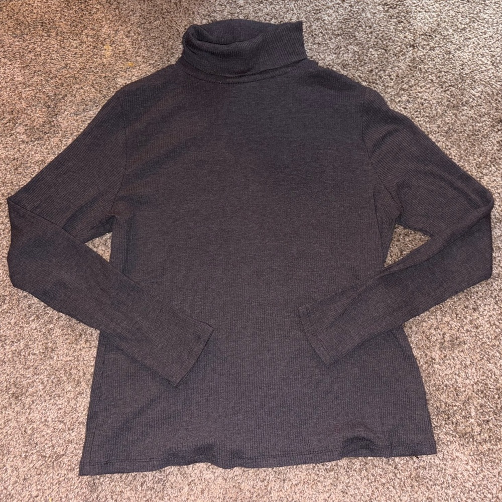 Old Navy Charcoal Knit Turtleneck